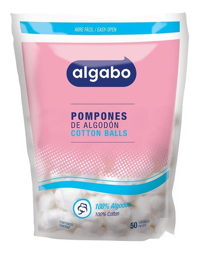 Pompones De Algodón 50u Algabo