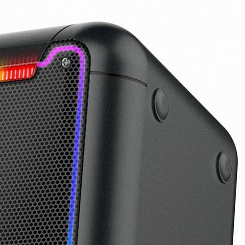Parlante Avenzo Bluetooth Luces Rgb Led Entrada P/ Guitarra
