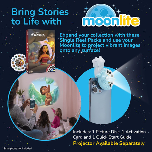 Storybook Reel Moonlite Moana Storytime Para Niños De 1 Año