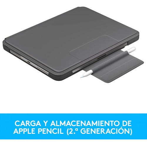 Teclado Funda Logitech Slim Folio Pro Ipad 12.9 (3,4,gen) Negro