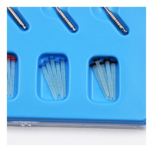 Postes De Fibra De Vidrio Para Endodoncia Ranurados 20 Poste Color Azul
