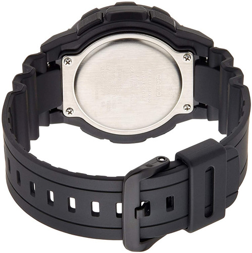 Reloj Casio Aeq100bw-9a Hombre Caucho Telememo Cronómetro