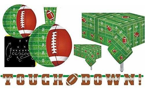 Football Theme Touchdown Party Supplies Para 30 Invitados, I