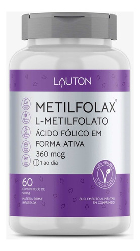 Suplemento Em Comprimidos Lauton Nutrition Clinical Series Metilfolax Proteínas/vitaminas Em Pote De 60g Un