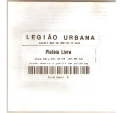 Cd Plateia Livre Legião Urbana