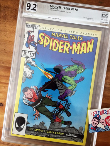 Comic Pgx - Marvel Tales #178 Spider-man Stan Lee Firma Cgc