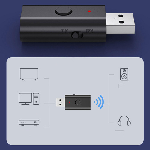 Adaptador De Receptor Bluetooth Usb Receptor De Audio Para