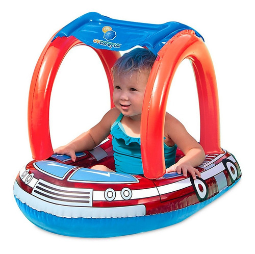 Bote Flotador Bebe Pileta Techo Inflable Pileta Filtro Uv 50