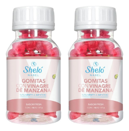 2 Pack Gomitas Con Vinagre De Manzana Shelo