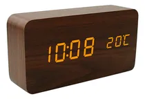 Comprar Reloj Despertador Led De Madera H1, Reloj Electrónico, Contr