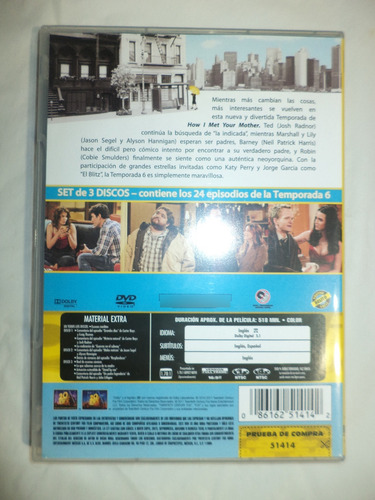 How I Met Your Mother (cómo Conocí A Tu Madre). Temporada 6 (Usado)