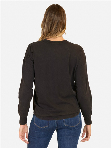 Polera Ml Good Vibes Signal Negro Mujer Maui And Sons