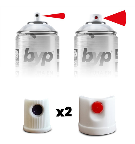 Imagen 4 de 6 de 3 X Pintura Aerosol Byp Esmalte Acrílico, Colores 400ml