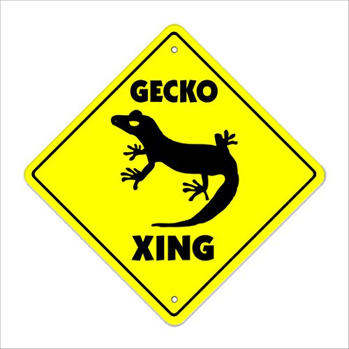 Señal De Cruce De Geckos | Interior / Exterior | Seña...