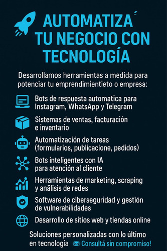 Software, Bots Y Sitios Web Profesionales A Medida