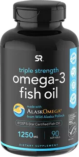 Omega 3 Sports Research 90 Softgels (90 Días De Cobertura) Sabor Sin Sabor