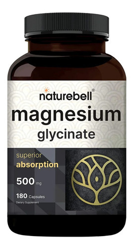 Naturebell Glicinato De Magnesio 500mg 180cap Sabor Berry