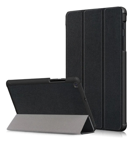 Funda Smart Cuero Pu Para Tablet Samsung Tab A7 T500 T505 Color Negro