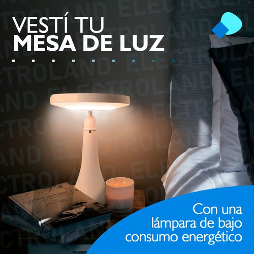 Velador Espejo Luz Led Lámpara Recargable Usb Maquillaje