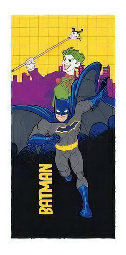 Toalha De Banho Infantil Felpuda Estampada Lepper 120x60cm Batman2-01