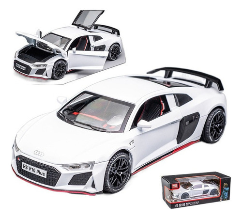 Modelo De Coche Deportivo En Miniatura De Metal Audi R8 1:24