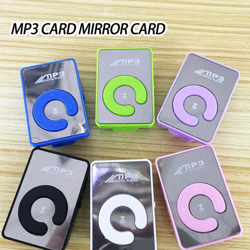 Mini Espelho Clipe Mp3 Player Portátil Moda Esporte Usb