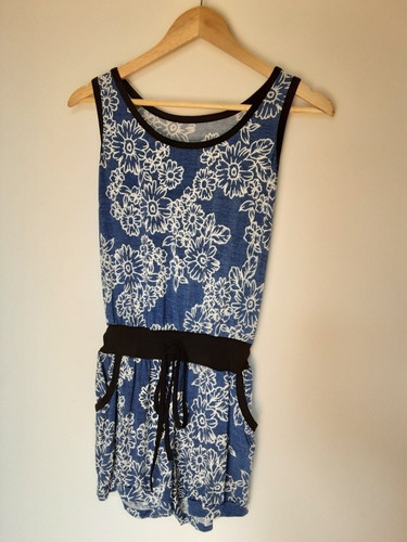Enterito De Short Italiano De Lycra Estampado, Talla S