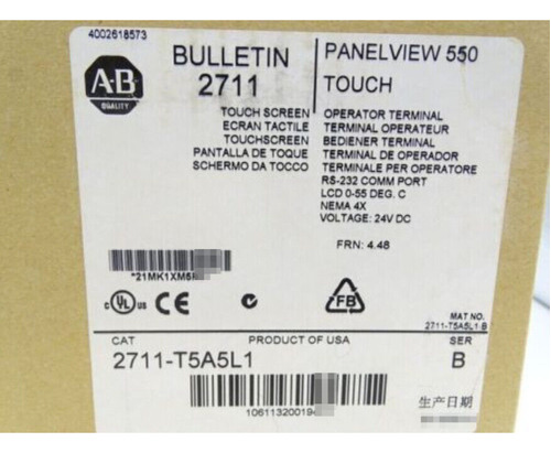 New Allen Bradley 2711-t5a5l1 Frn 4.48 Panelview 550 Tou Hha