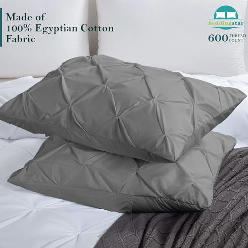 Juego De 2 Fundas De Almohada 100% Algodón Egipcio