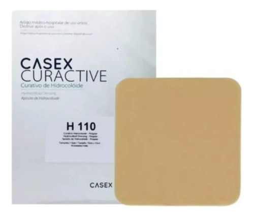 Curativo Hidrocoloide Casex Regular 10 X 10 Caixa 5 Unidades Nome Do Desenho Quadrado