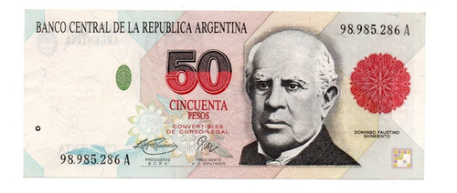 Billete Argentina 50 Pesos Convertibles 1ºd Bottero 3067 Ex+