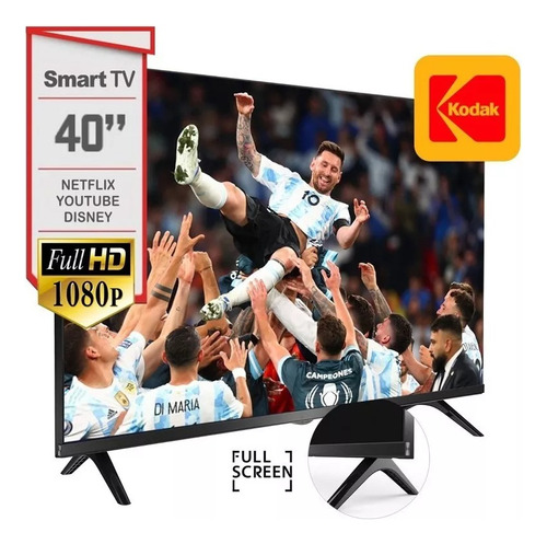 Imagen 2 de 10 de Smart Tv Kodak 40 Pulgadas Full Hd Wifi Netflix Youtube