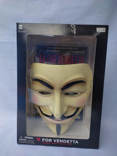 Imagen 2 de 7 de Set Libro Cómic Y Máscara V For Vendetta En Ingles