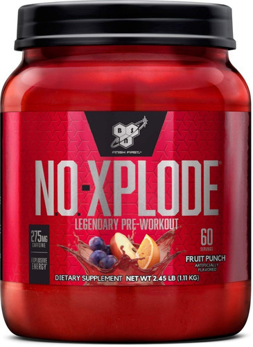 Pre Workout Bsn No Xplode 3.0 60 Services The Flavors Fruit Punch Flavor
