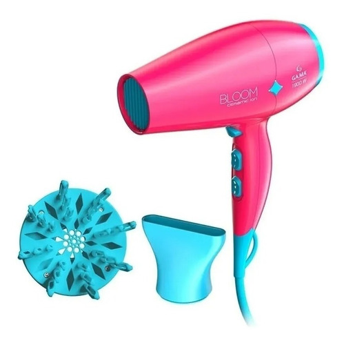 Imagen 3 de 3 de Secador de pelo GA.MA Italy Bloom Diamond BECHD2227 rosa 110V/220V