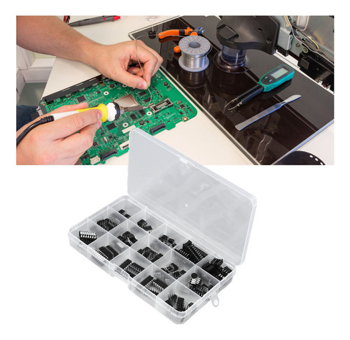 F Kit De Chips Ic De 12 Tipos, 120 Unidades, Ne555 Lm324,