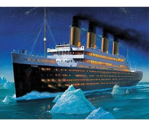 Mosaico De Pintura De Diamante Titanic 5d En Punto De Cruz C