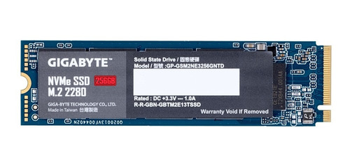 Disco Ssd Gigabyte 256gb M.2 Pcie Nvme Gp-gsm2ne3256gntd