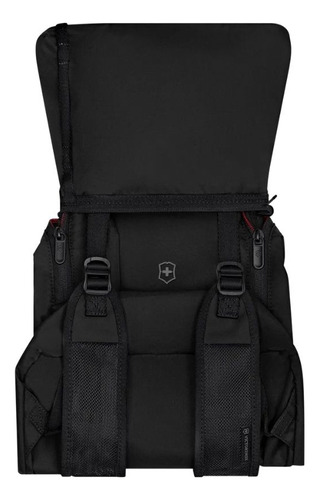 Mochila Empacable, Travel Essentials Victorinox Color Negro Diseño De La Tela Lisa