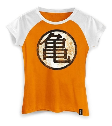 Imagem 1 de 3 de Camiseta Feminina Dragon Ball Kame Symbol