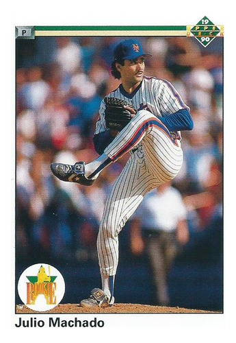 Barajita Julio Machado Rookie Card Upper Deck 1990 #93 Mets