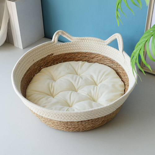 Cesta Tejida Para Cama De Gato, Cama Para Dormir Pequeño