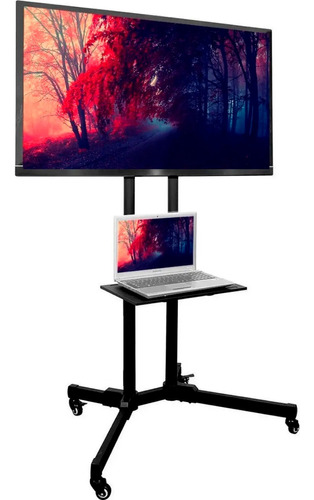 Soporte Base Pedestal Tv 32  60  Móvil Ruedas Ajustable 50k