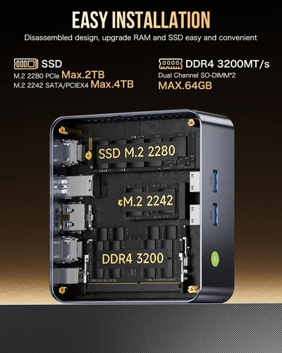Gmktec M3 Más Mini Pc Con Intel Core I9 5.0 Ghz), 32gb Ddr4