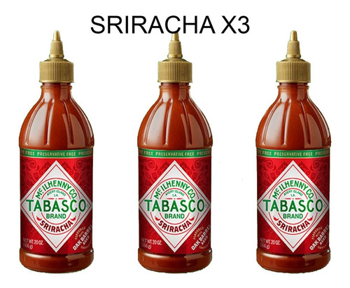 Sriracha Tabasco 300g   X3 Unidades  