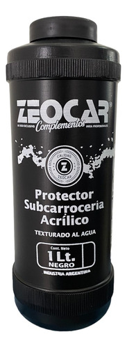 Pintura Automotriz Carrocerias Zeocar Negro X 1l Protex Agua
