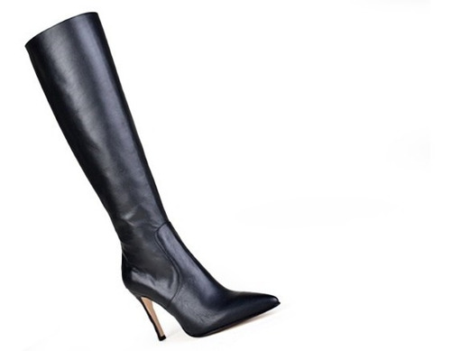 Imagen 5 de 8 de Botas Caña Alta Taco Alto De Mujer De Cuero Zaira - Ferraro