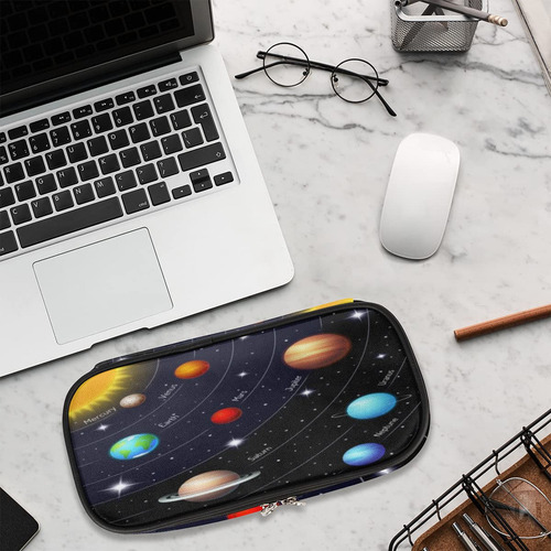 Estuche Para Lápices De Gran Capacidad Con Sistema Solar, D