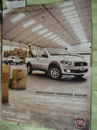 Publicidad Fiat Strada Turbodiesel Año 2010