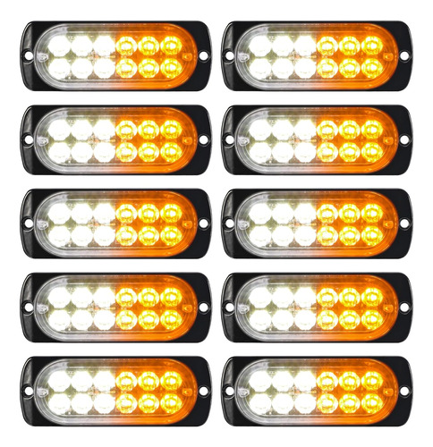 10 Lámparas De Luz Estroboscópica De Emergencia De Montaje E